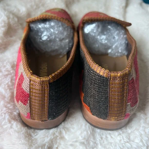 Men’s Size 44, Jewel tone Turkish Kilim Loafers - Picture 4 of 7